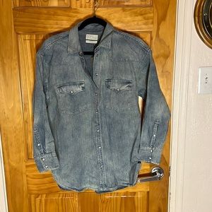 NWT J.Crew oversized Western button up size 6
